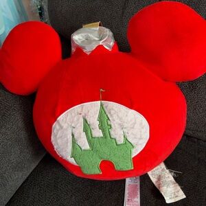 Disney Christmas castle ornament pillow